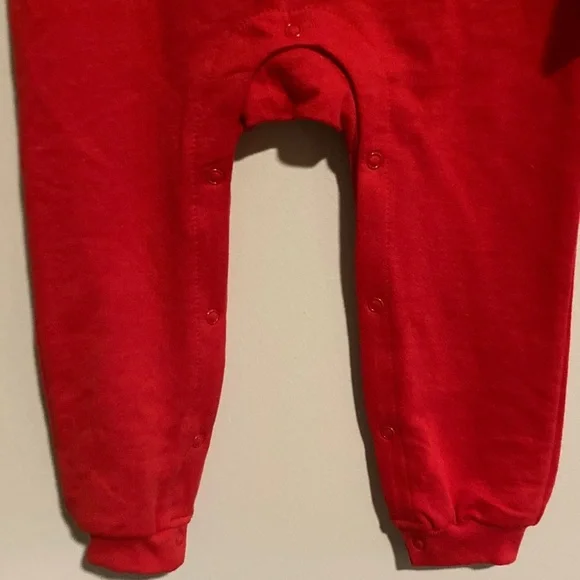 Dr. Seuss Festive Red Grinch Footie - Picture 5 of 7